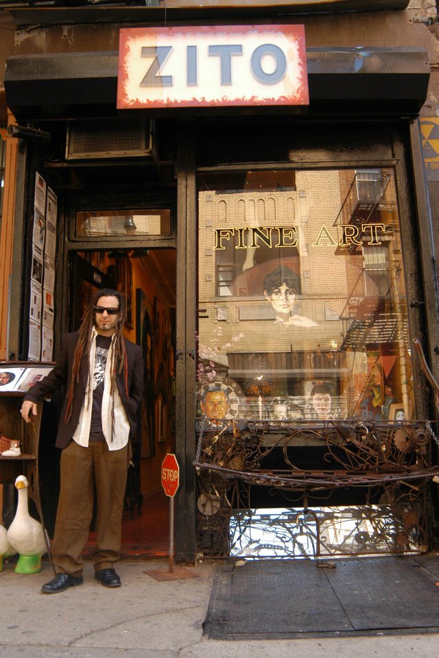 Antony Zito at Zito Studio gallery on Ludlow Street, Lower East Side